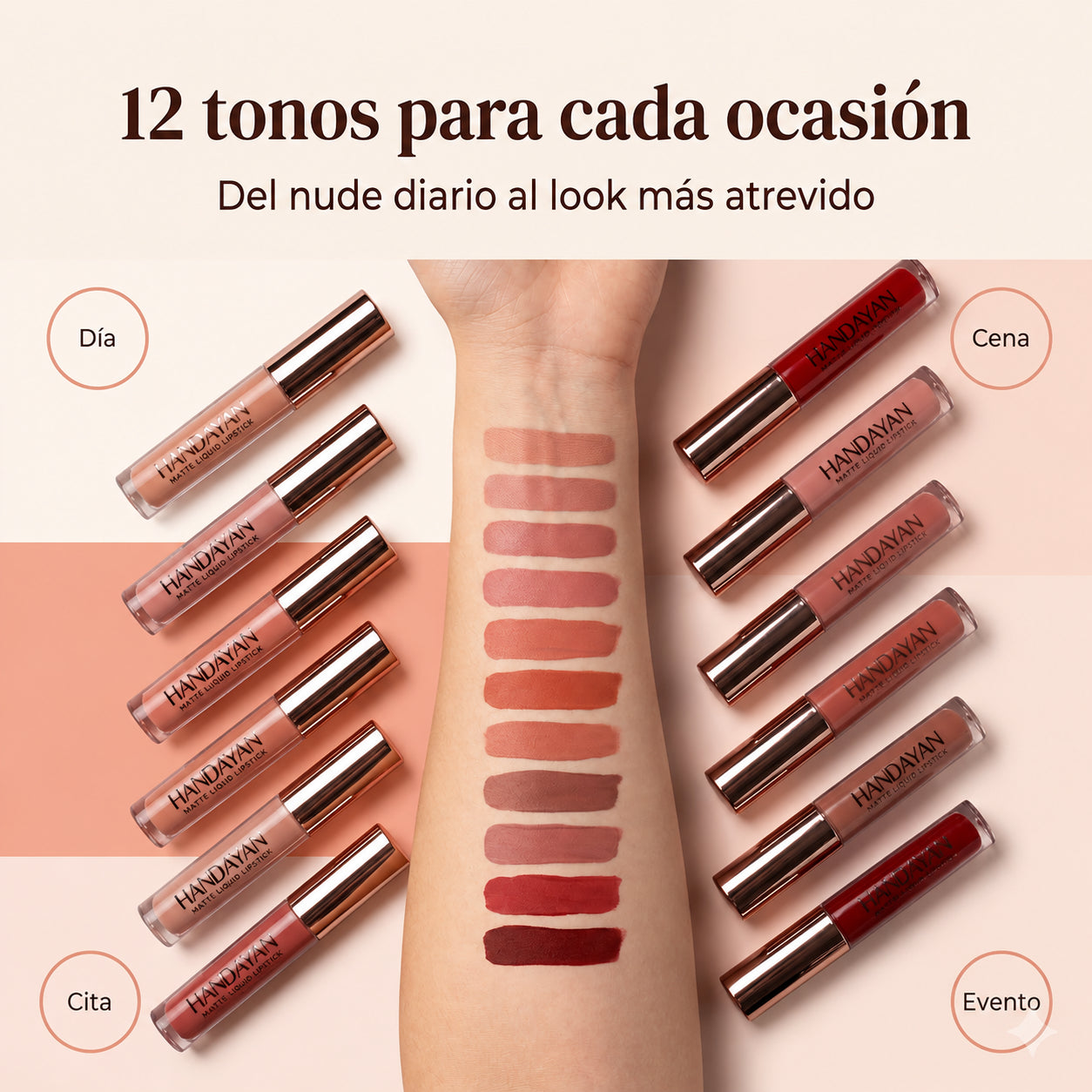 LuxeKiss™ Velvet Matte Colores duraderos sin resecar