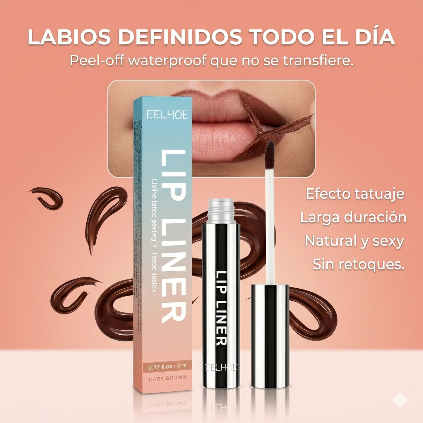 TintReveal™ Lip Liner Labios definidos y naturales durante horas sin retoques.