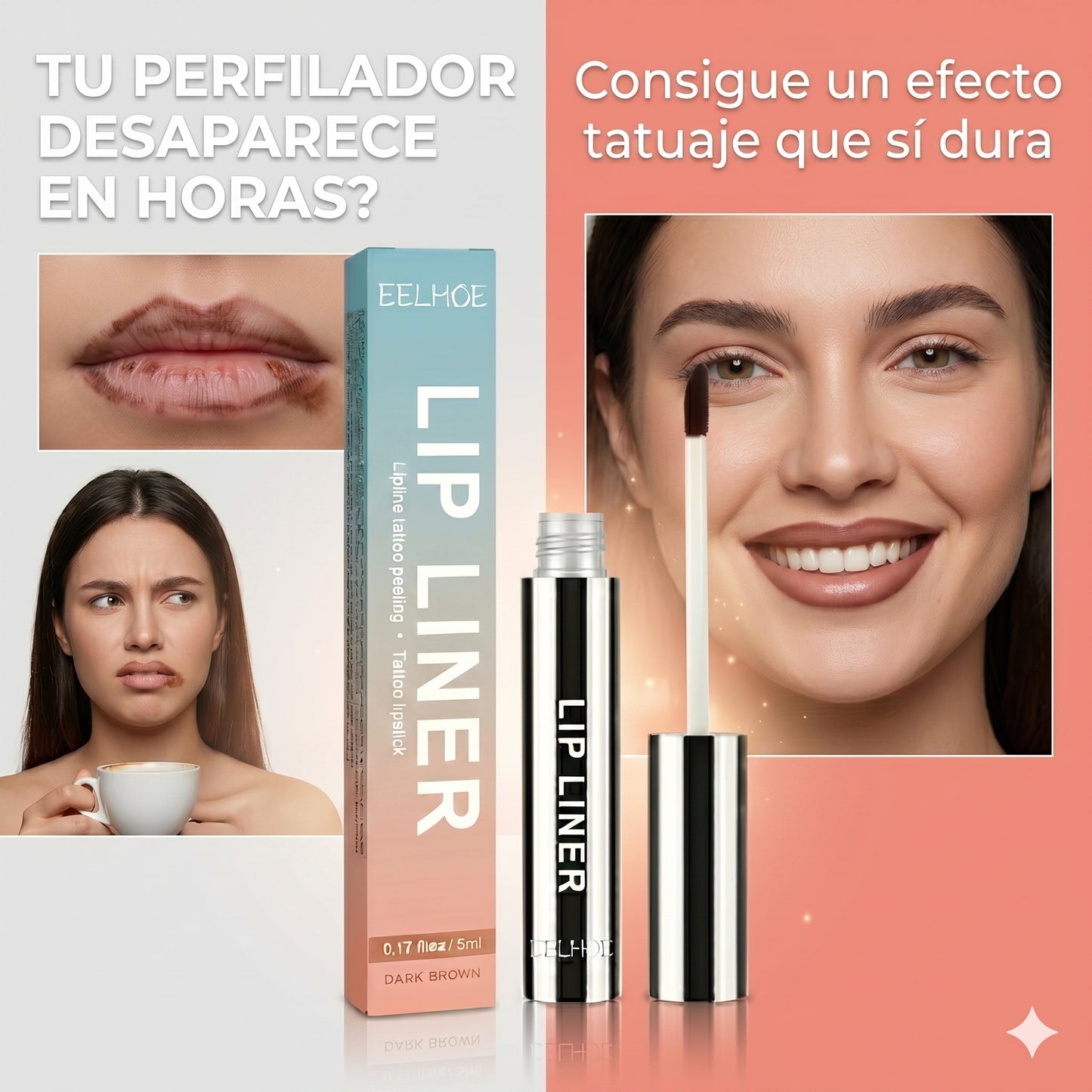 TintReveal™ Lip Liner Labios definidos y naturales durante horas sin retoques.