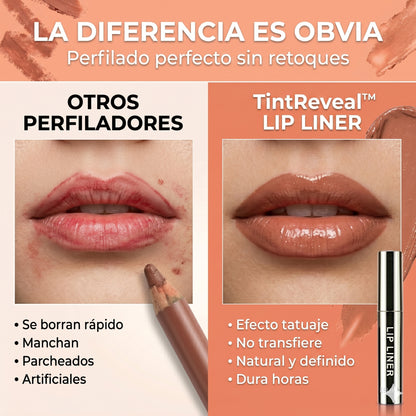 TintReveal™ Lip Liner Labios definidos y naturales durante horas sin retoques.