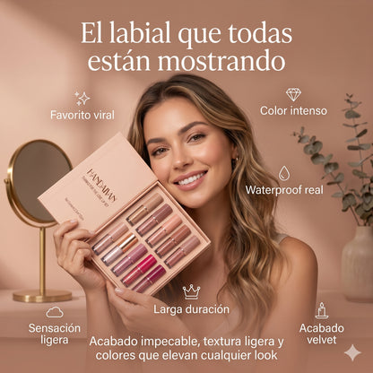 LuxeKiss™ Velvet Matte Colores duraderos sin resecar
