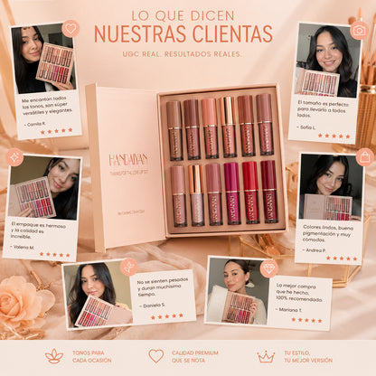 LuxeKiss™ Velvet Matte Colores duraderos sin resecar